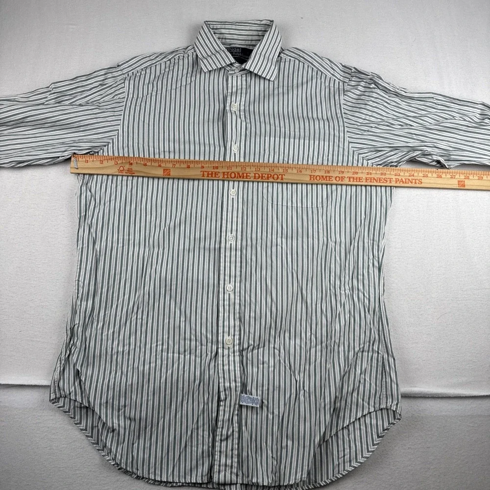 Polo Ralph Lauren Mens Striped Button Down Phillip Shirt 15.5-33 Medium Preppy